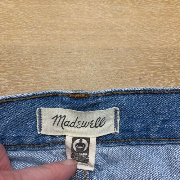 Madewell Rigid Denim A-Line Mini Skirt in Lovell Wash - Picture 4 of 7